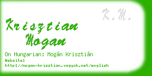 krisztian mogan business card